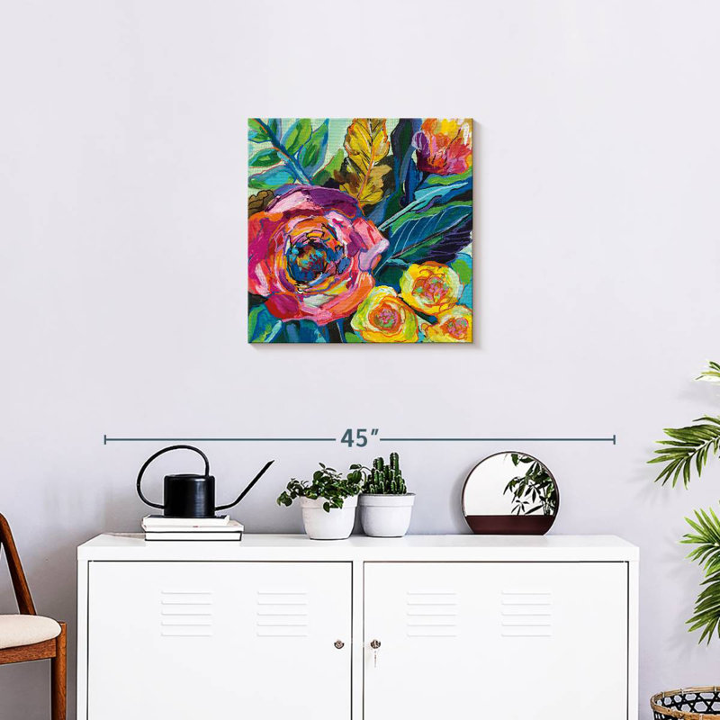 Pop Blooms, 20" H x 20" W
