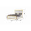 Tufted Bed Made With Wood-1316770869