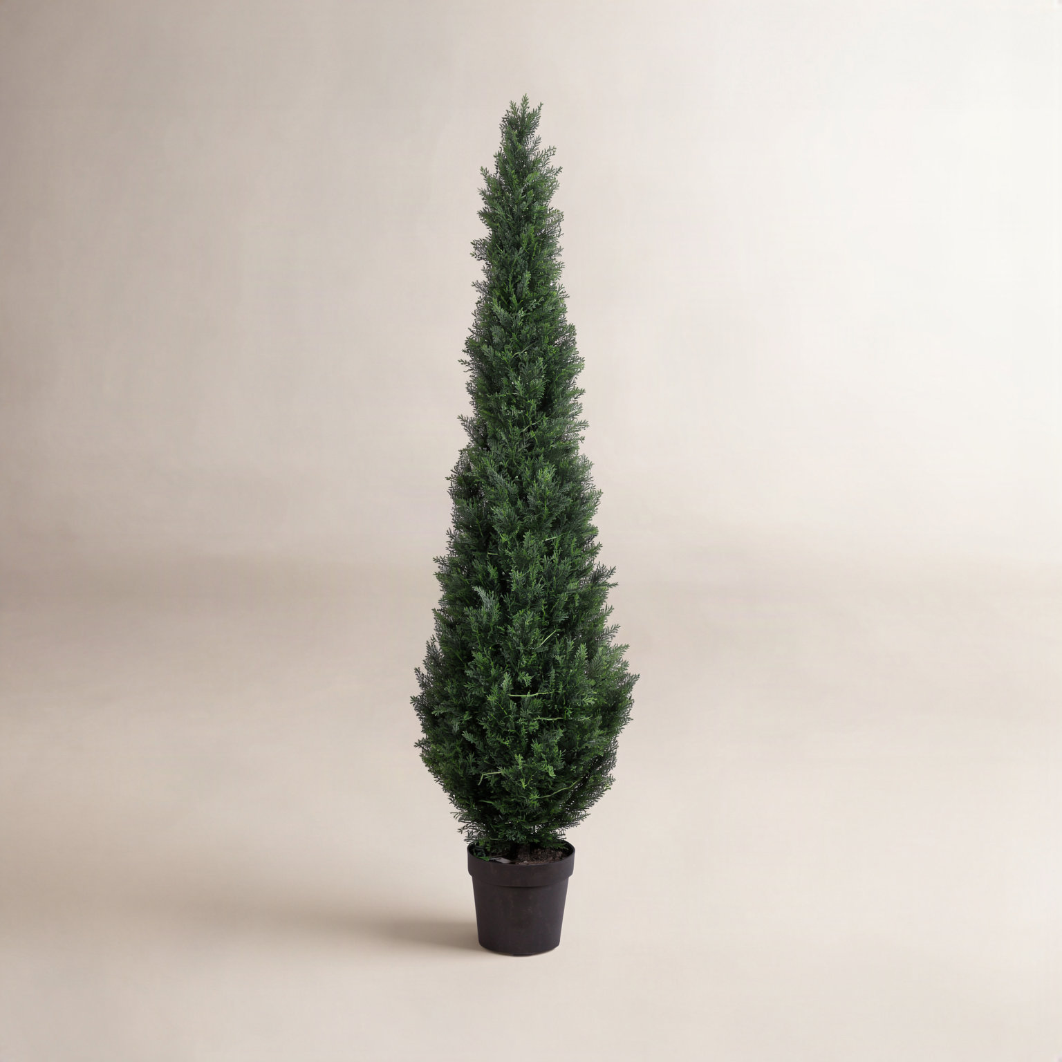 Yarbro Cedar Topiary in Pot, 84" H x 13" W x 13" D