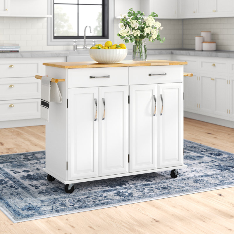 Stanford Kitchen Island, White
