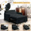 Canapé-lit, canapé-lit convertible 3 en 1, canapé-lit inclinable pour appartement et salon, porte-gobelets-657470023