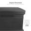 Boîte de livraison verticale Rts Home Accents Eco Parcelwirx avec couvercle amovible, noir-107087242
