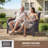 Simino Outdoor All-Weather PE Rattan Patio Loveseat With 5" Thick Cushions-690454298-690454301