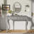 Luxury Oval Mirror Vanity Desk with Velvet Jewelry Tray-1879653125