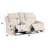 Grey Console Reclining - Foam Density D25, Comfortable Armrest Height With And Recline Function Chenille Fabric, 27" Back