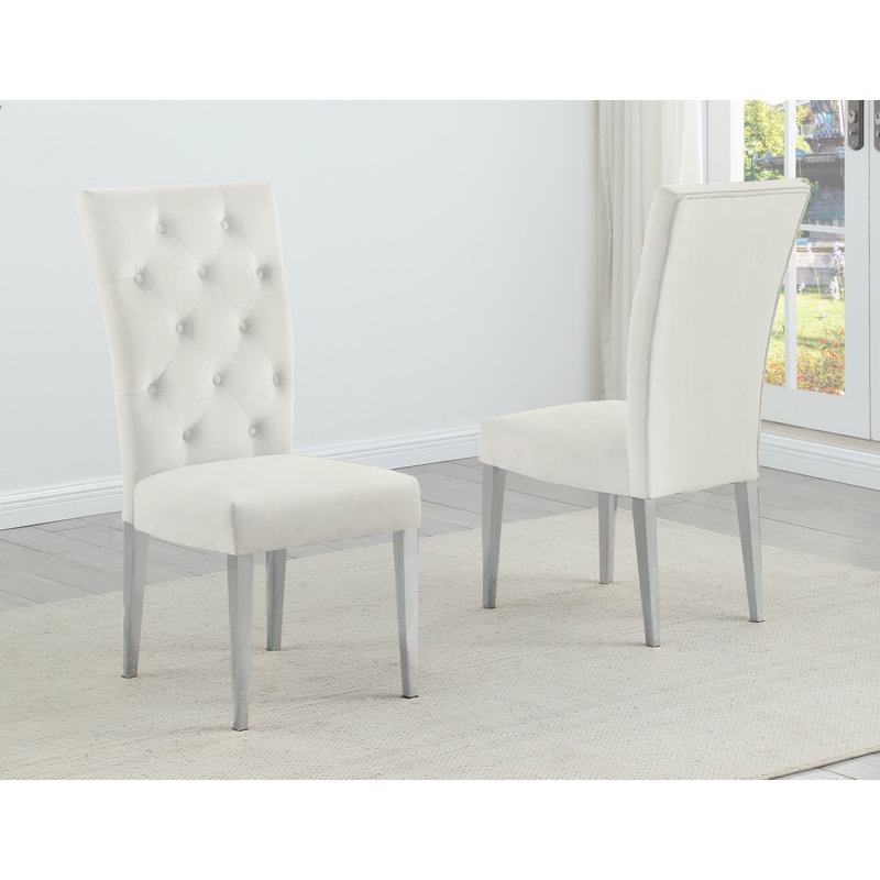 Beriguette 6 - Person Dining Set, Silver, Cream/Silver