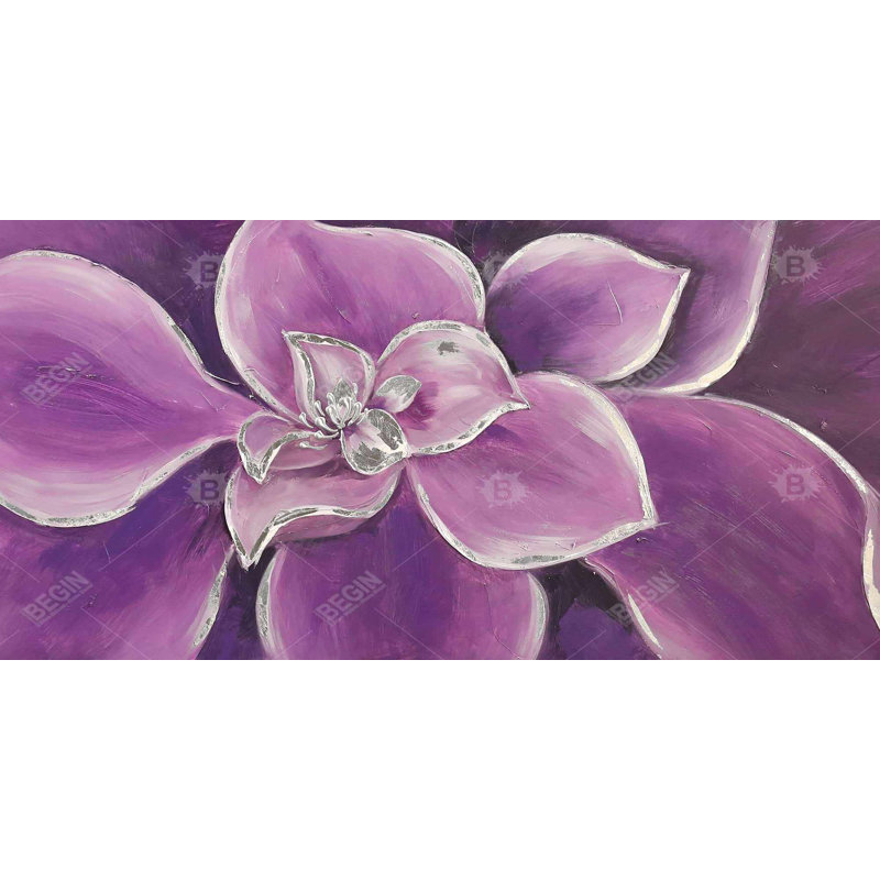 Fleur mauve - toile de bureau mauve pour la décoration intérieure