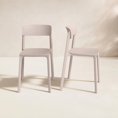 Vowa Stacking Patio Dining Side Chair