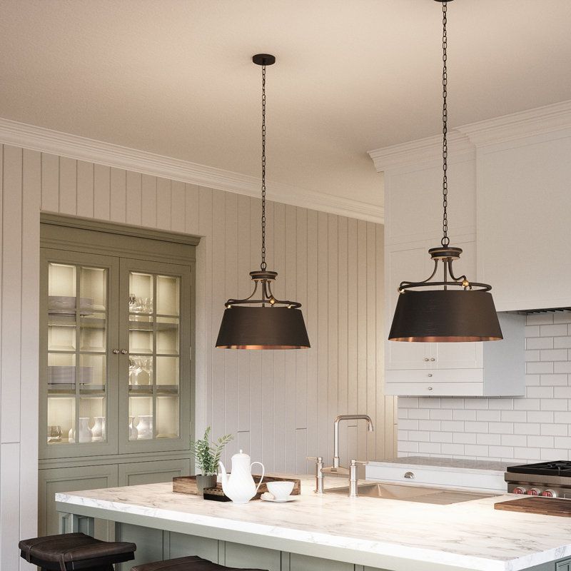 Natoli 3 - Light Dimmable Drum Chandelier