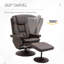 Fauteuil inclinable ergonomique pivotant de 31,5 po de largeur avec repose-pieds-1033214697-1033214702