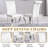 Dining Set with Faux Marble Tabletop and Upholstered Chairs-878001407-878001406
