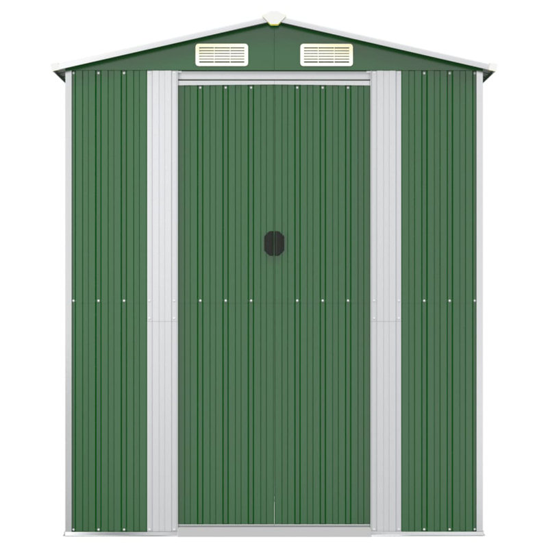 6 ft. W x 14 ft. D Galvanised Steel Apex Garden Shed