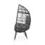 Chaise Teardrop - choix de coussins gris, silhouette moderne en forme de larme d'extérieur, décorative