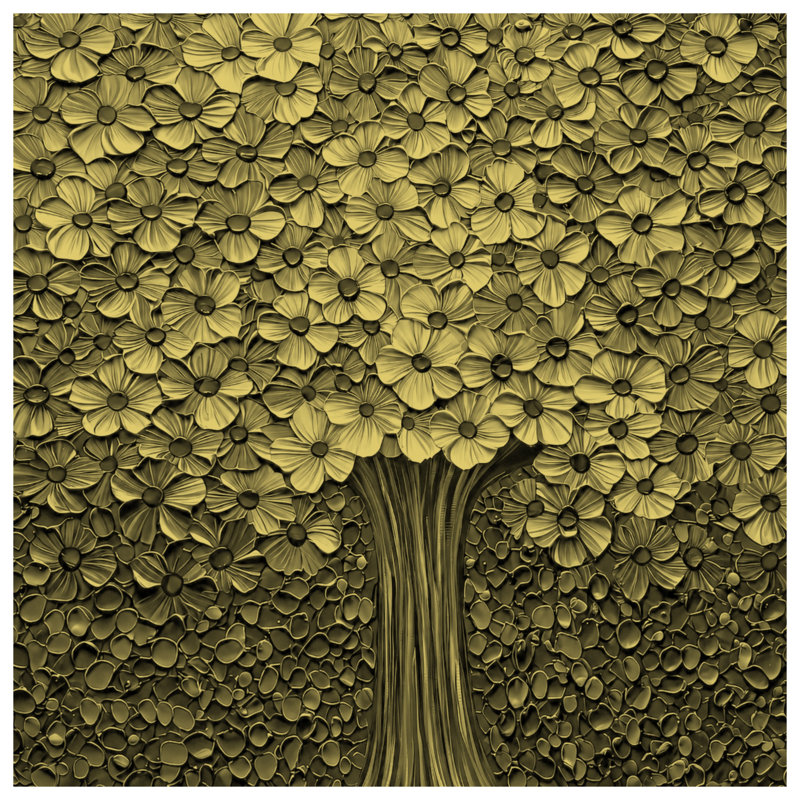 Housses de couette Golden Floral Tree, Grand lit