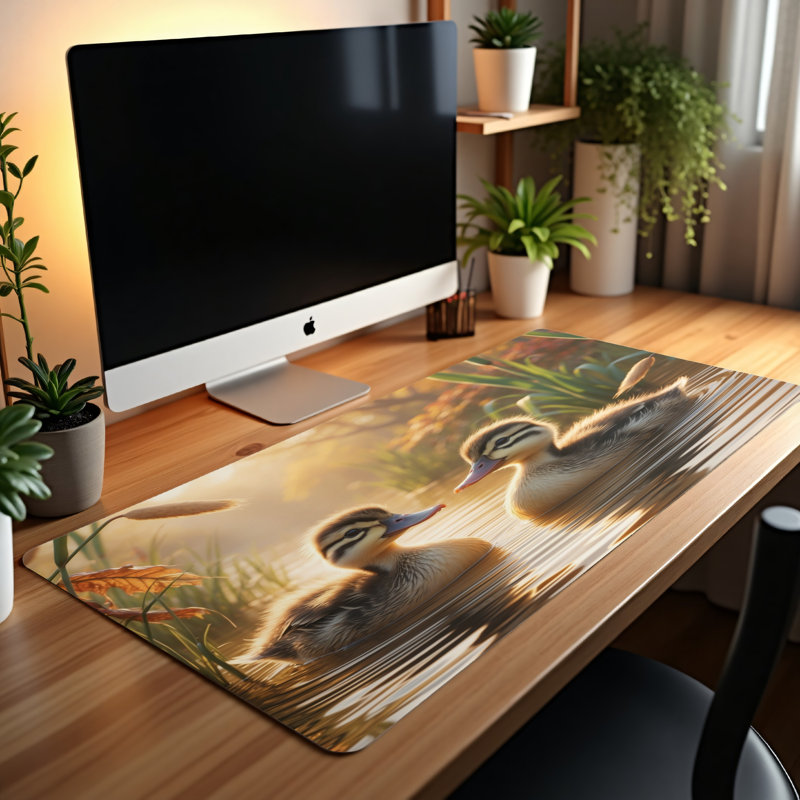 Polyester Desk Pad, 14.4x12.1
