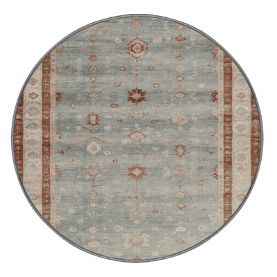 Machine Washable Overdyed Grey Area Rug