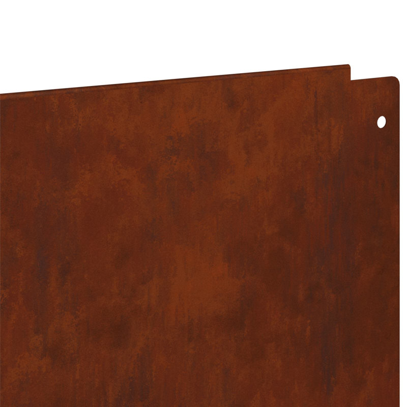Metal Lawn Edging, 12cm H x 100cm W, Rusty