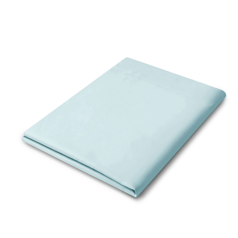 Soft Microfiber Single Flat Sheet - Basics by Wayfair™, King Flat Sheet, Aqua