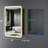 20" W x 28" H Fruzsina Modern Iron Framed Surface/Recessed Mount Medicine Cabinet with Mirror, Adjustable Glass Shelves, Dimmable Lighting, Anti-Fog and Memory Function for Makeup, Shaving or Bathroom Vanity Storage-19750199-31414135-22975068