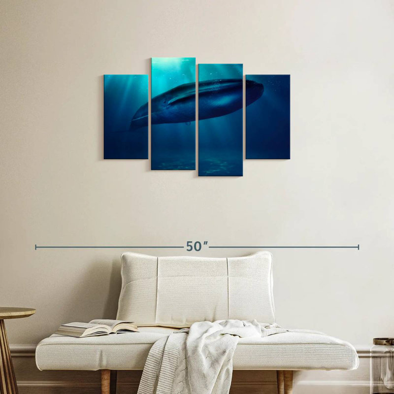Brampt Blue Whale Underwater, 22"H x 36"W