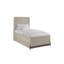 Lit simple au-dessus d'un lit gigogne, taupe, placage de bouleau, look transitionnel décontracté, bois massif, concept-1434969181