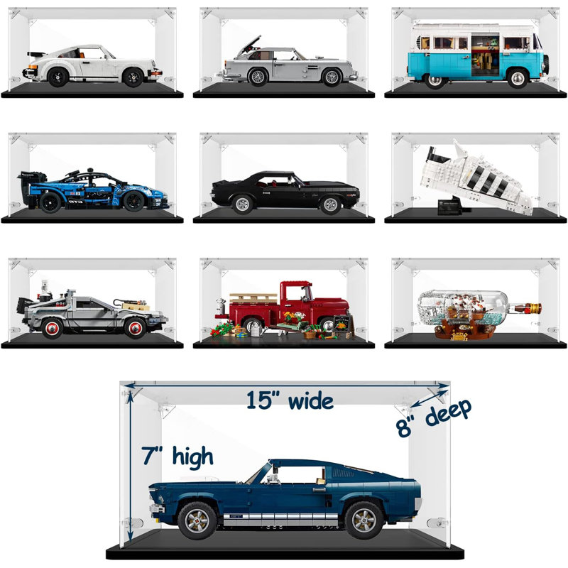 Acrylic Display Case For Collectibles Assemble Display Box For Lego 21319 Building Kits Clear Acrylic Case For Display Action Figures Car Model Toys