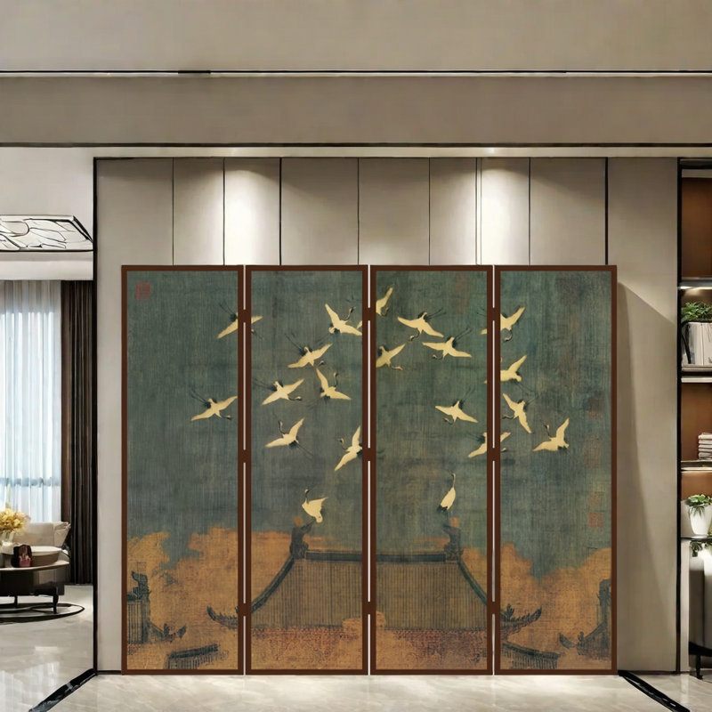 Classical aesthetic screen, 78.74" H x 94.48" W x 1.18" D