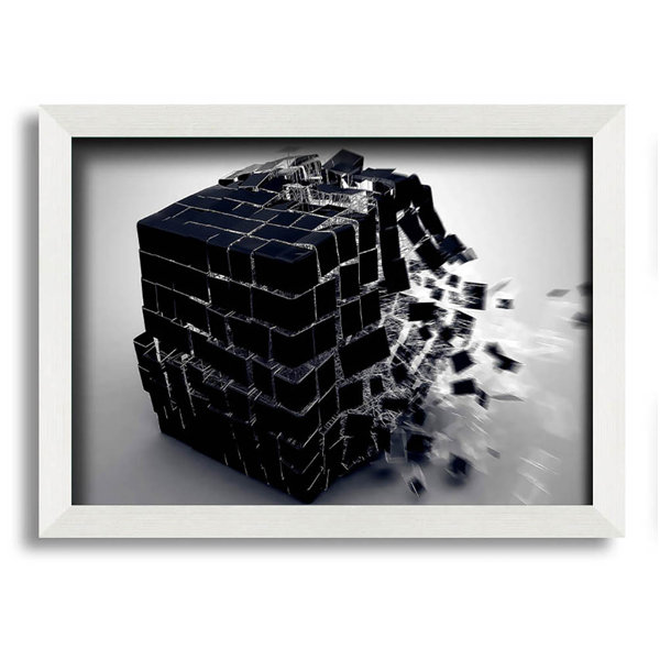 Ivy Bronx Exploding Cube Framed Print Wall Art | Wayfair.co.uk