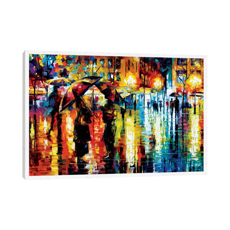 Close Encounter 1 Piece Painting on Canvas, 101.6 cm H x 66.04 cm W, White Framed Canvas
