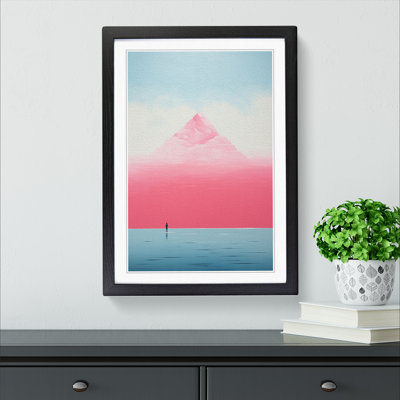 Minimalist Modern No.2 - Single Picture Frame Print on Wood