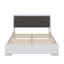 Ensemble de chambre à coucher 4 pièces avec grand lit tapissier avec lumières DEL, tables de chevet et commode-2074787490