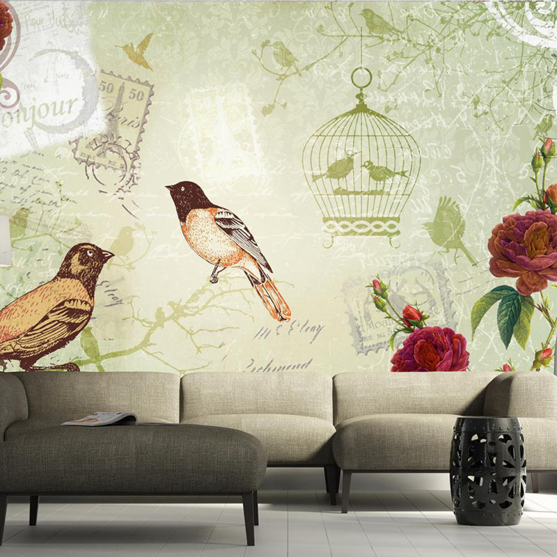 Wall Mural, 5.67' L x 8.17' W, Green