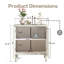Armoire décorative avec 2 portes et tablette réglable-1475550515