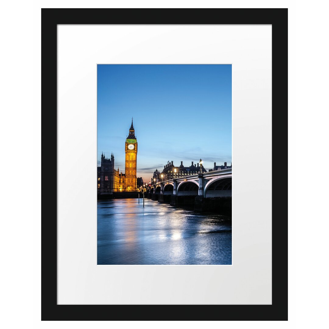 Gerahmtes Poster Westminster Bridge Big Ben