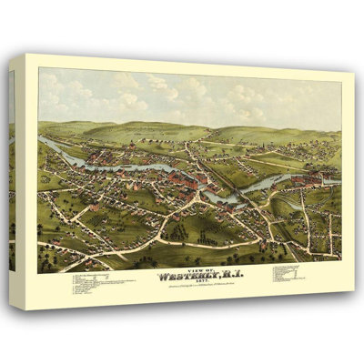 Lark Manor™ Bailey Gallery Wrapped Canvas Art Titled: Westerly Rhode Island, Bailey 1877