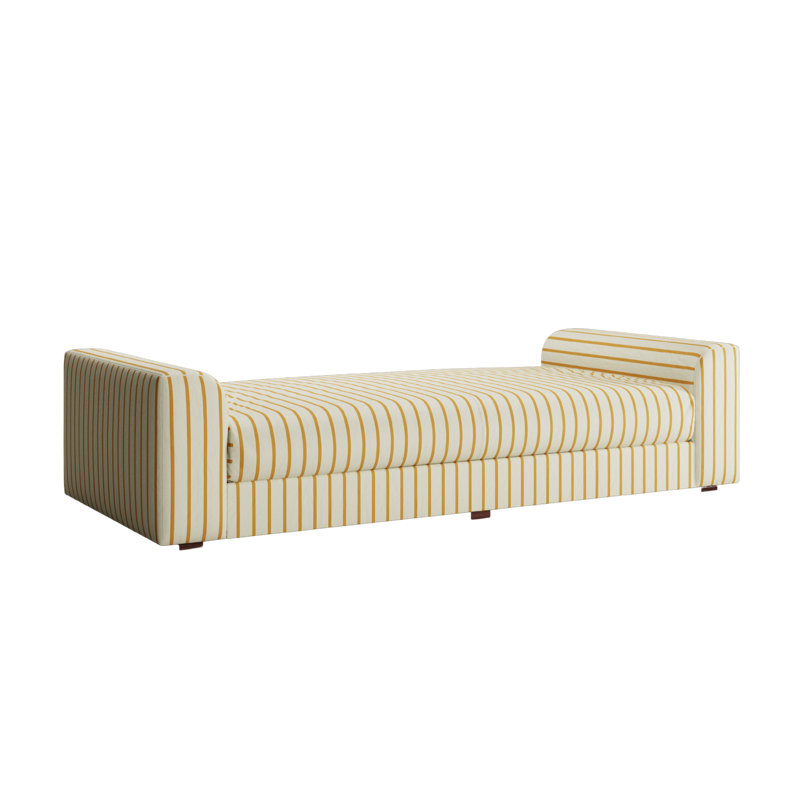 Elevate Daybed, Yellow Clay Striped Hemp Blend