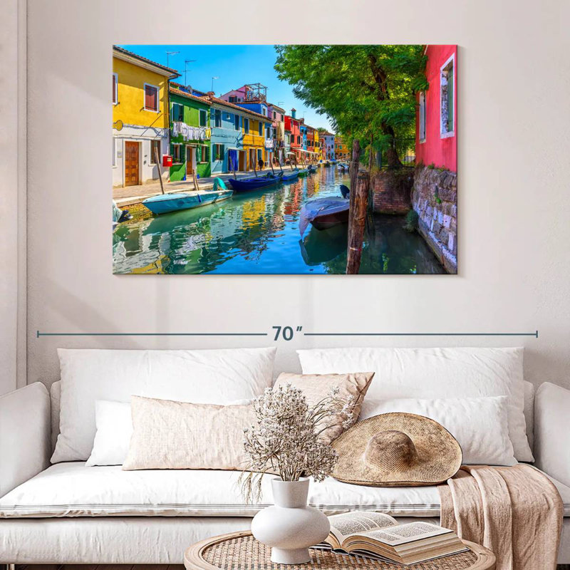 Lilie, vibrant Burano Canal, H 32 po x l 48 po