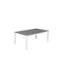 Doney Rectangular Glass Outdoor Coffee Table - 120 cm W 70 cm D