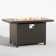Aluminum & Iron Rectangular Propane Fire Pit Table With 55,000 Btu Output