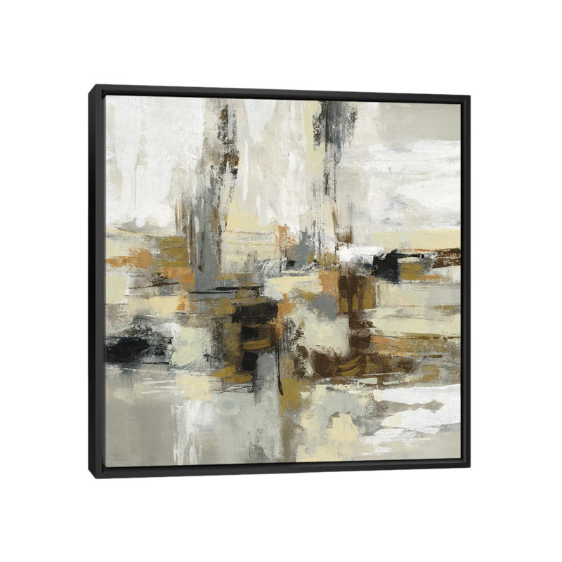 «Lava and Steam» par Silvia Vassileva - reproduction d'art, Black Framed, Pas de tapis, H 37 po x l 37 po x P 1,5 po