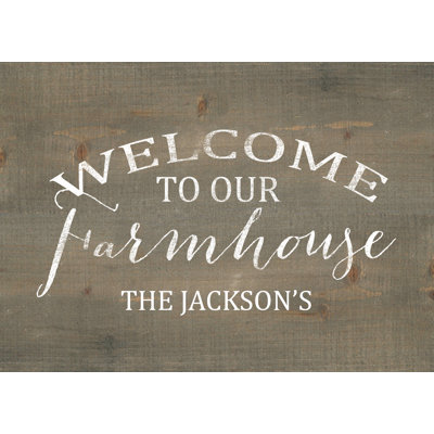 Welcome Farmhouse Family - Wrapped Canvas Art Prints