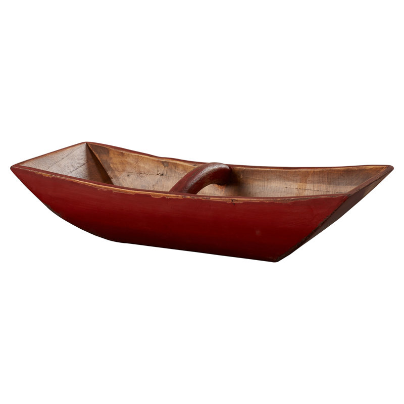 Plateau de service en bois, Rouge