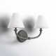 Greta 2 Light Opal Glass Vanity Light by Hinkley