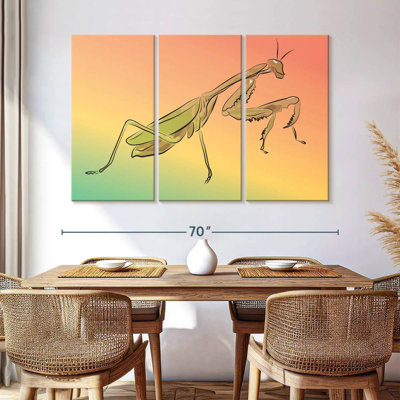 Outline Of Praying Mantis