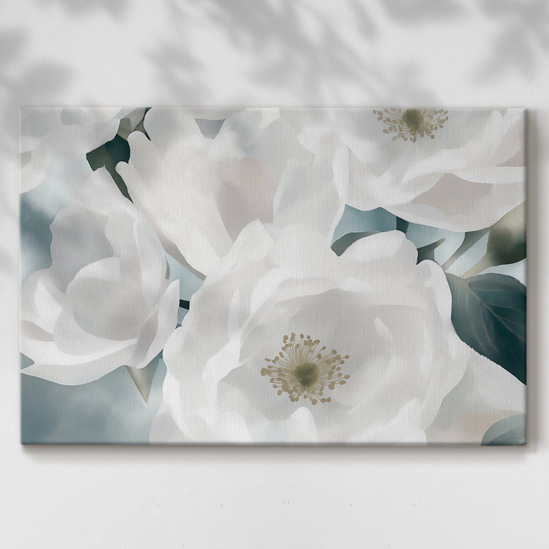 Série florale - XVIIIe - Cavas enveloppés de galerie, 12 x 18