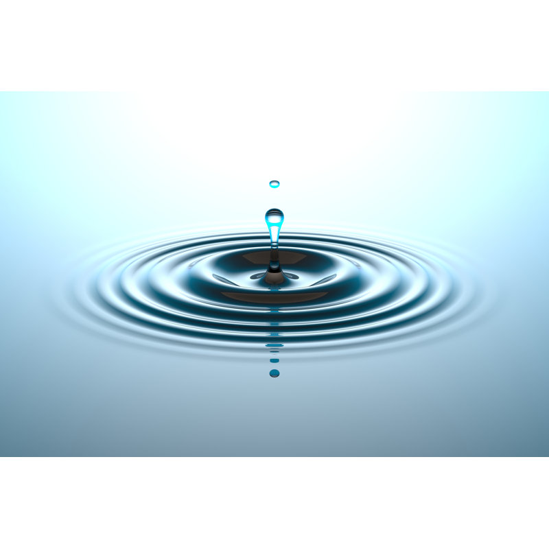 Water Drop - Wrapped Canvas Print, 20cm H x 30cm W x 3.8cm D