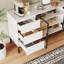 Buffet avec rangement, espace de rangement à panneau latéral de cuisine avec portes et 3 tiroirs, support de garde-manger, console