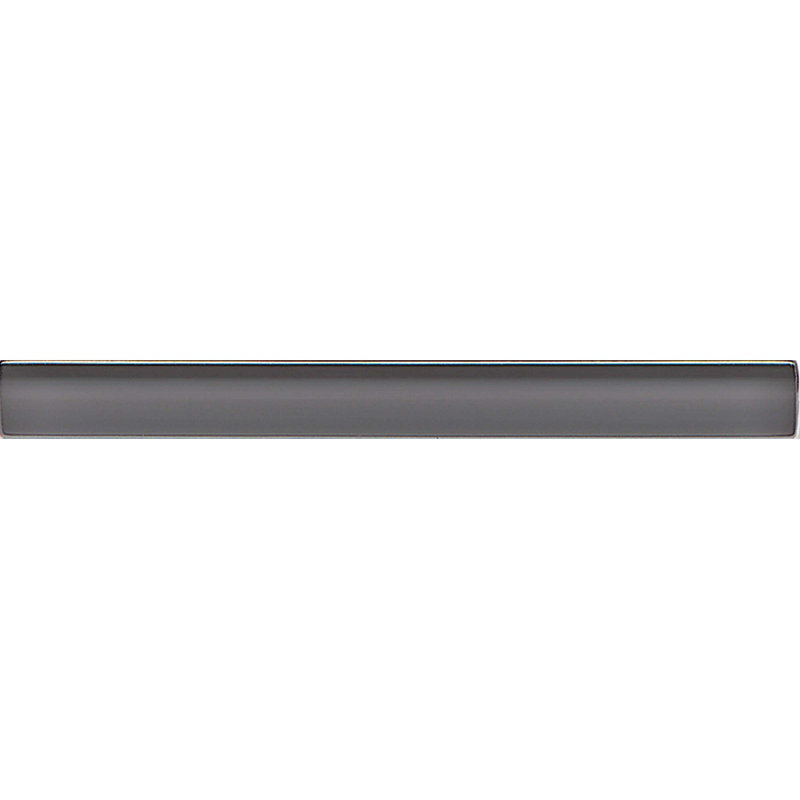 Hamptons Glass 6" x 0.5" Glass Bullnose Tile Trim in Pelican