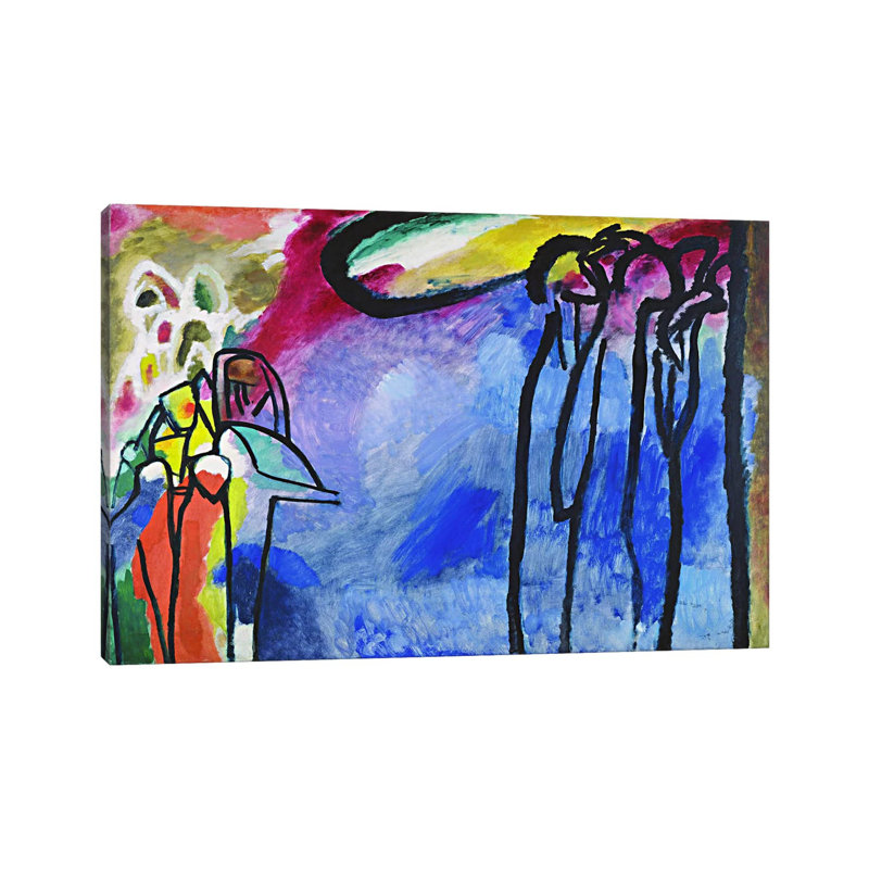 Improvisation 19 by Wassily Kandinsky - Wrapped Canvas Painting, 30.48cm H x 45.72cm W x 1.91cm D