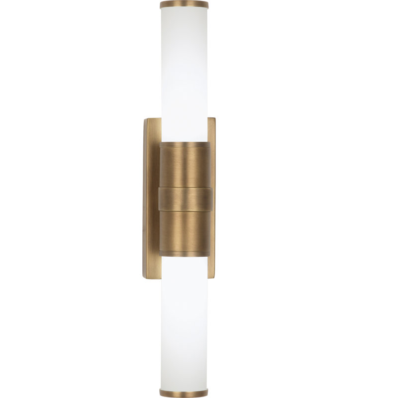 Roderick 2 - Light LED Flush Mounted Sconce, Warm Brass